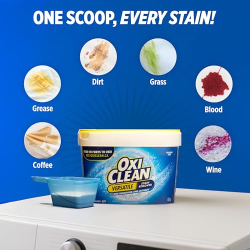 OxiClean All-Purpose Stain Remover Powder, Color Safe, 1.36 kg