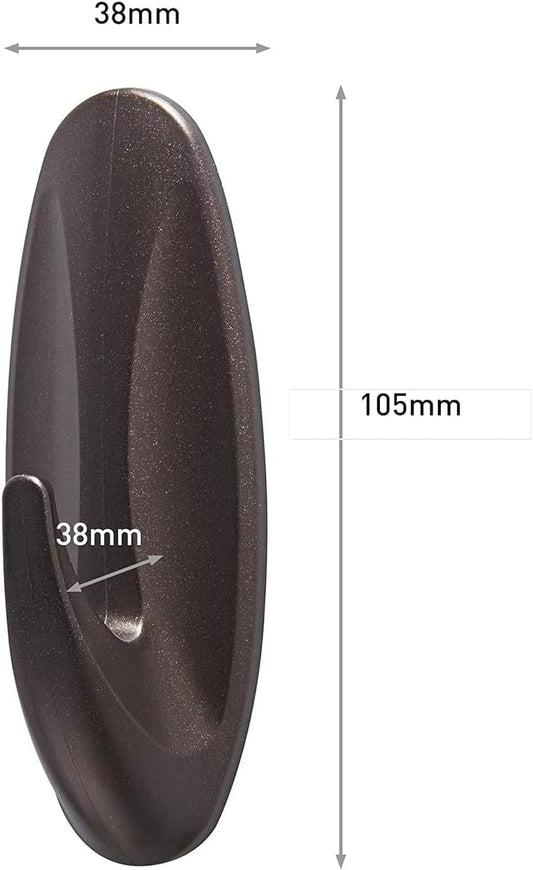 Command Outdoor Hook, Decorate Damage-Free, Water-Resistant Adhesive, Large (17083BZ-AWEF)