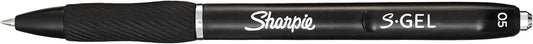 Sharpie S-Gel, Gel Pens, Fine Point (0.5 mm), Black Ink Gel Pen, 4 Count