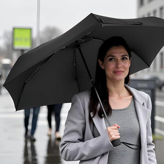 Compact Travel Umbrella with Case Sun&Rain Lightweight Small and Compact Suit for Pocket