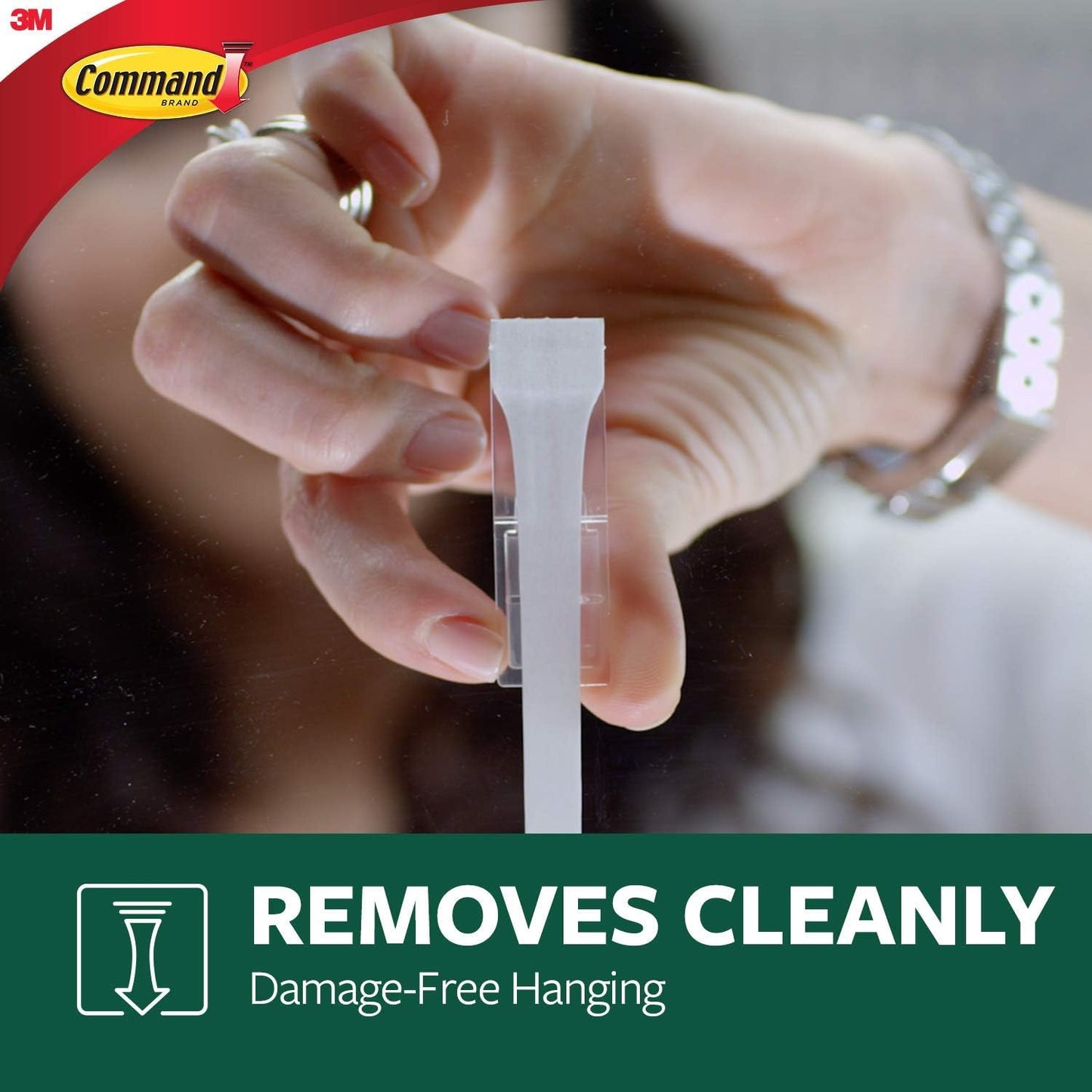 Command Outdoor Hook, Decorate Damage-Free, Water-Resistant Adhesive, Large (17083BZ-AWEF)