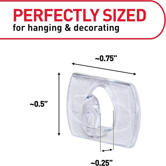 Command Clear Mini Light Clips 45 Clips, 54 Strips (CL806-45NA) - Easy to Open Packaging | 54 Strips