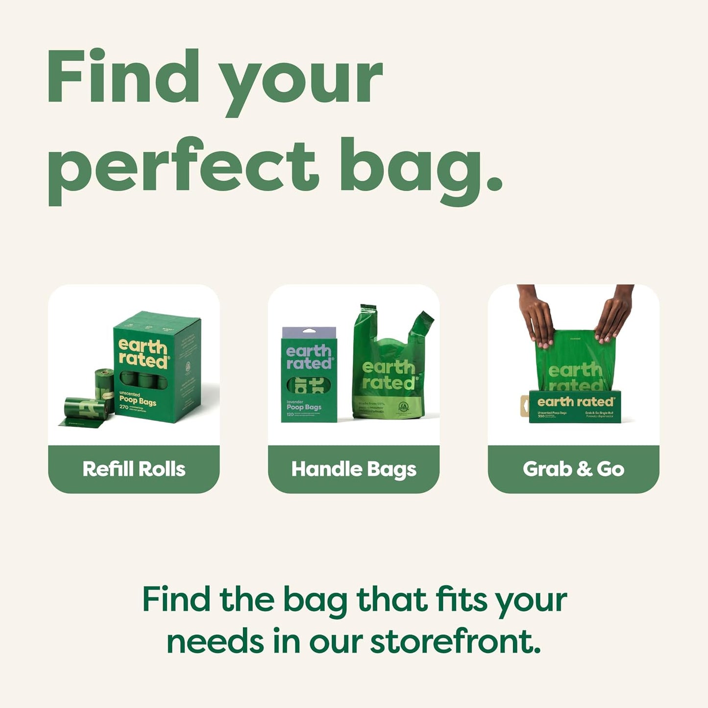 Earth Rated (A Canadian Company), Poop Bags for Dogs, Guaranteed Leak Proof and Extra Thick Waste Bag Refill Rolls, Lavender Scented, 270 Count
