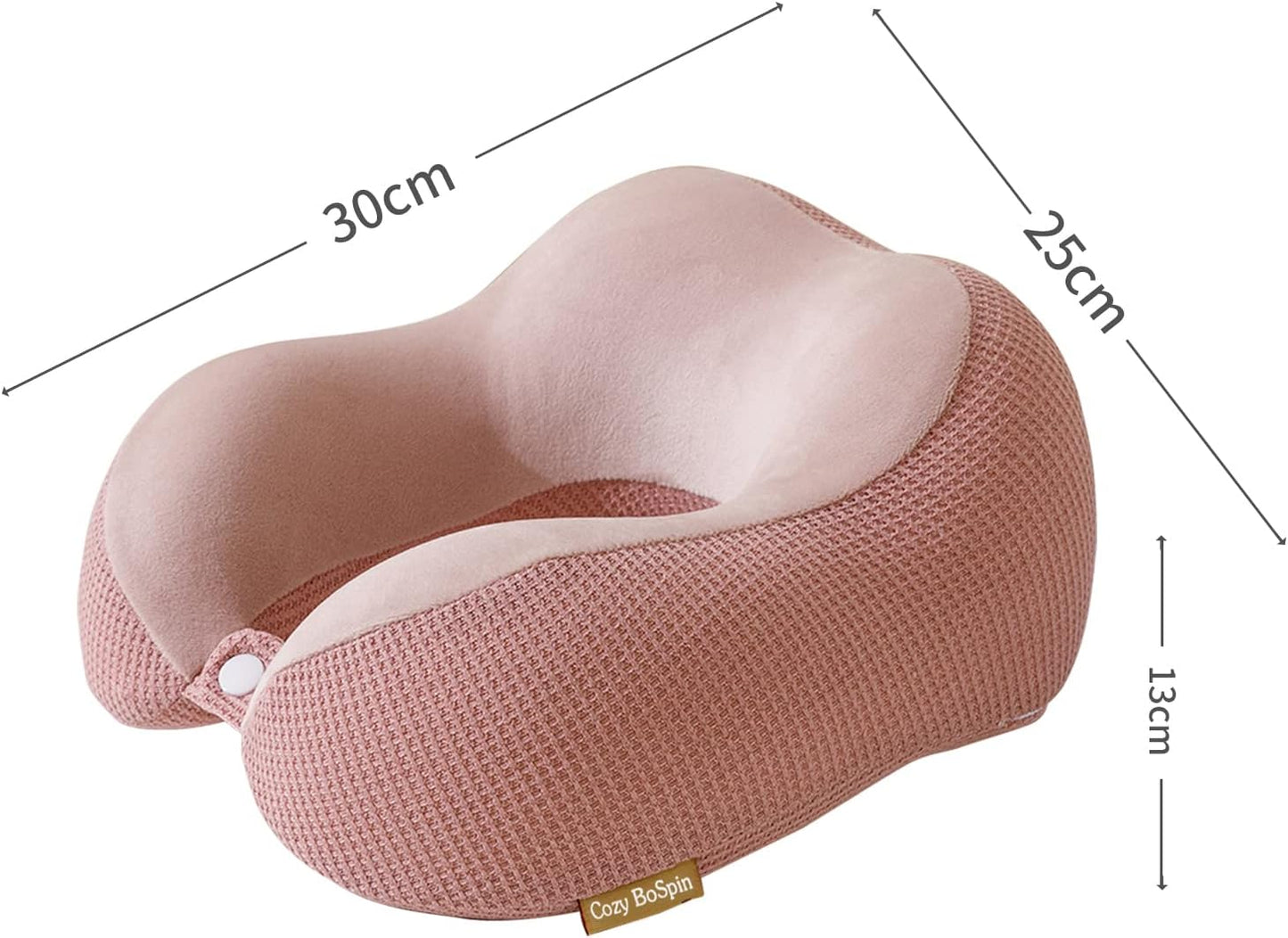 Travel Pillow - Neck Pillow for Traveling, Memory Foam Portable Support Pillow,Comfortable and Lightweight Quick Pack for Camping,Sleeping Rest Cushio (Pink)
