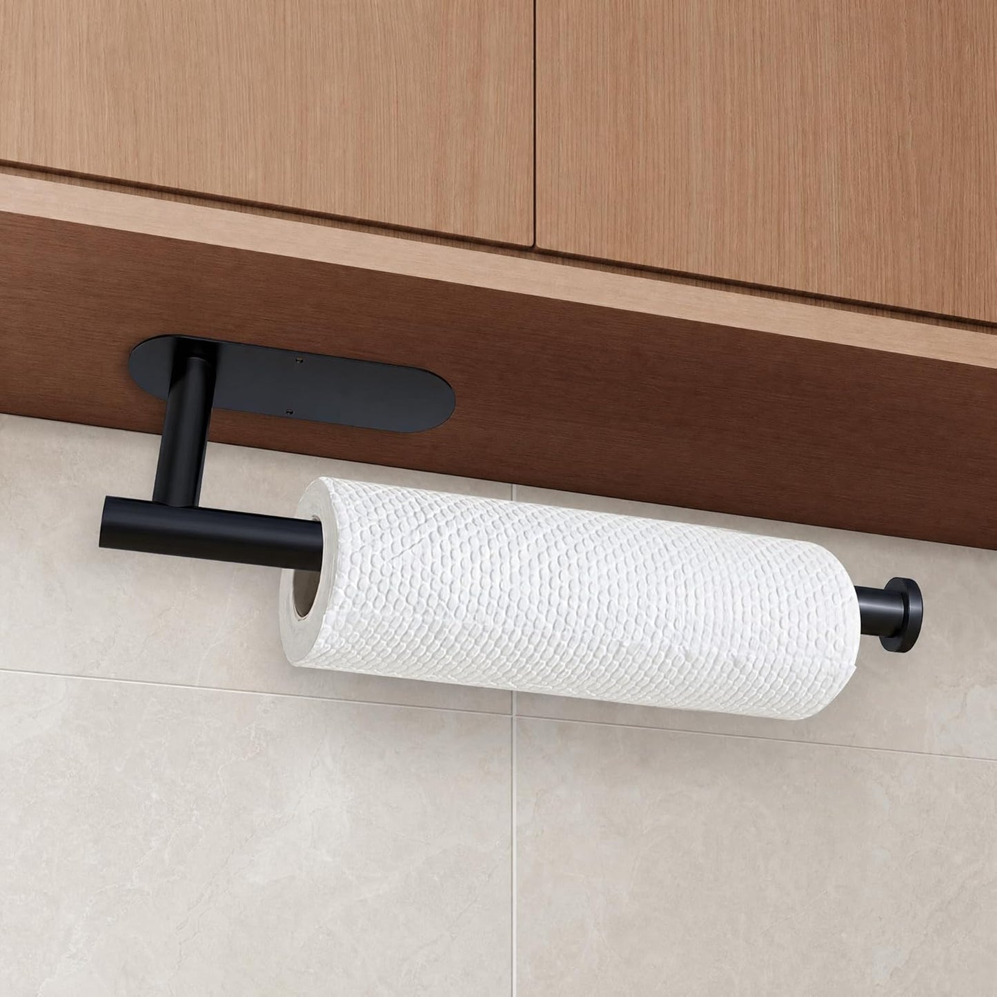 DEKAVA Paper Towel Holder Under Cabinet Wall Mount for Kitchen Paper Towel, Self-Adhesive Paper Towel Bar, Paper Towel Rack, SUS304 Stainless Steel 13 inch