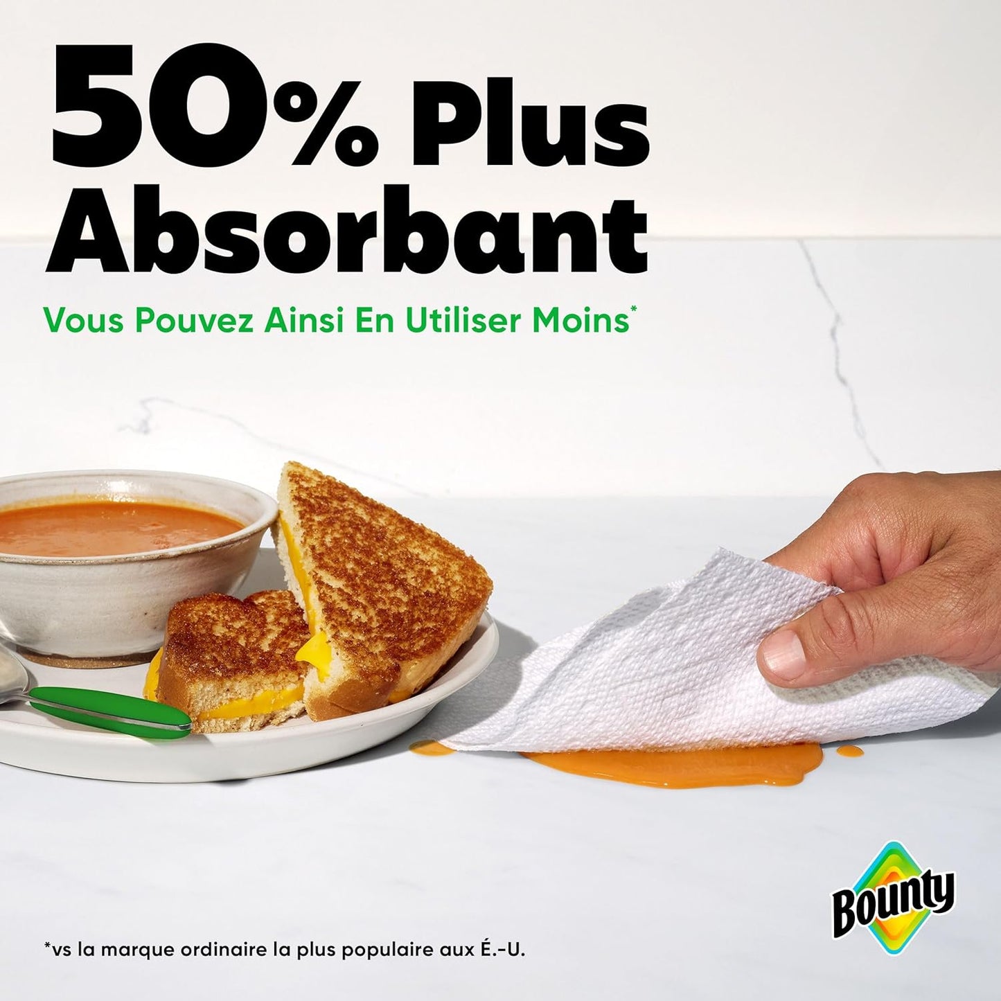Bounty Paper Towels Select-A-Size White, 8 Double Plus Rolls = 20 Regular Rolls