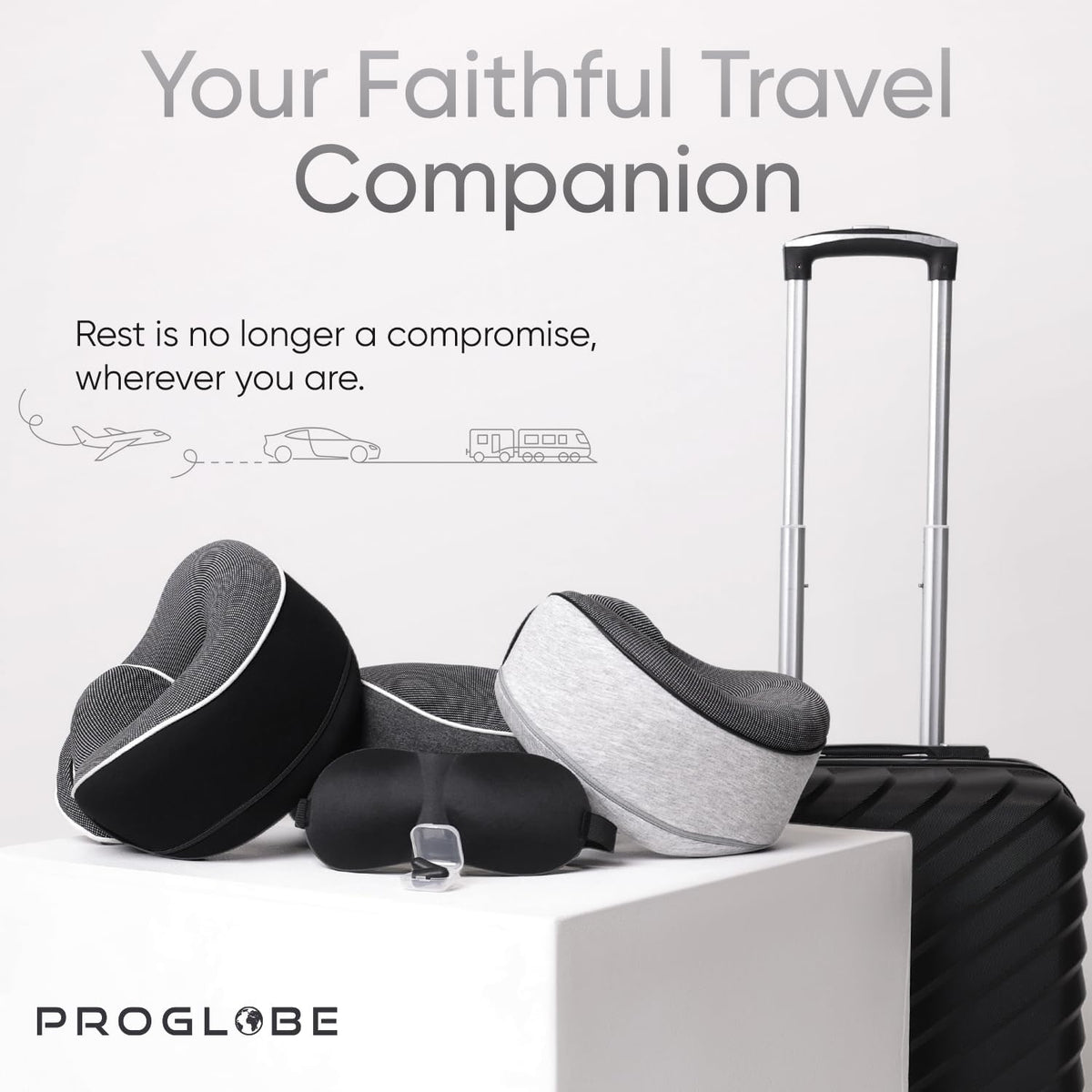 Proglobe Orthopedic Neck Pillow Travel Neck Pillows for Airplanes