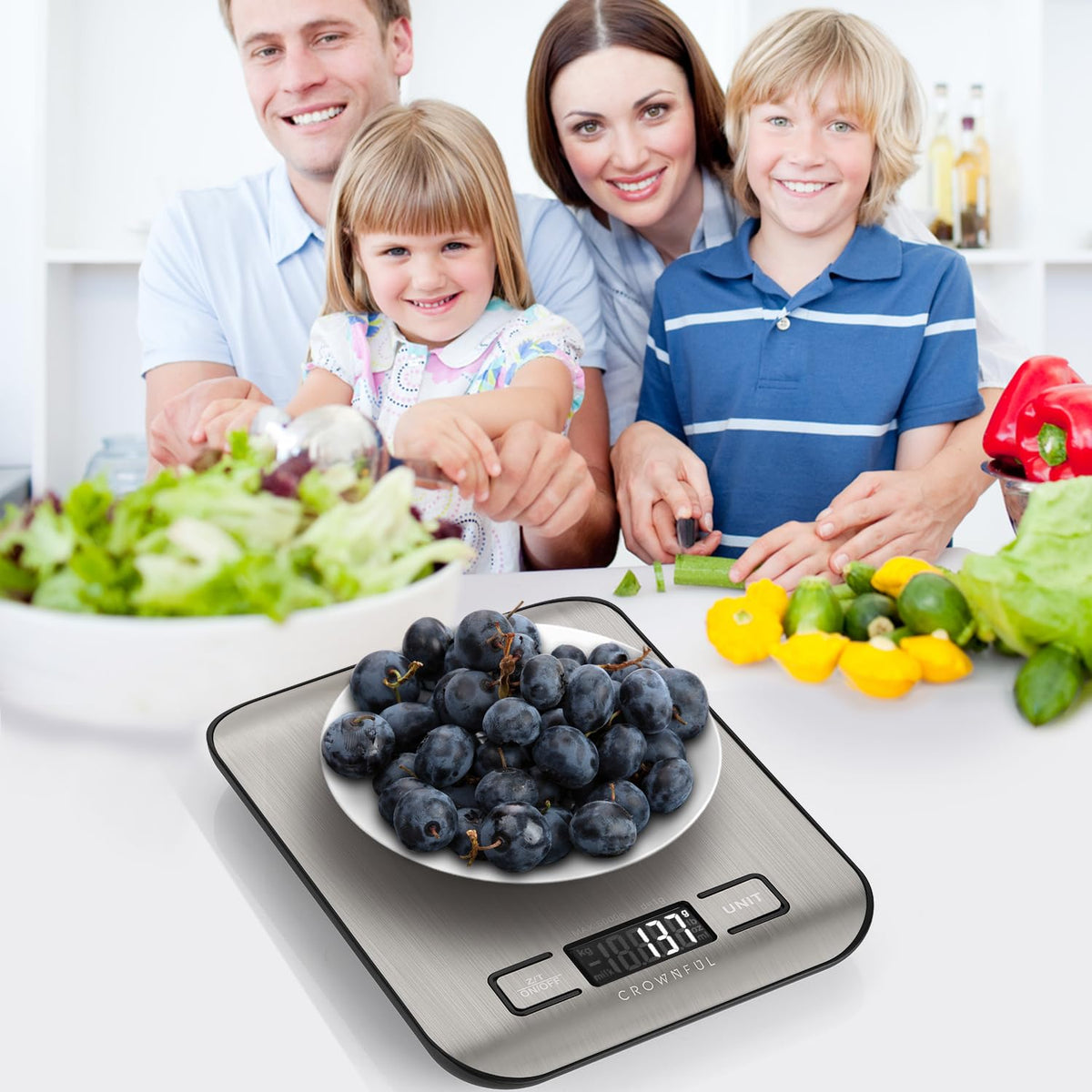 11lb Digital Kitchen Scales Weight Ounces and Grams for Cooking and Baking