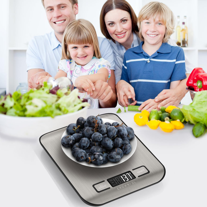 11lb Digital Kitchen Scales Weight Ounces and Grams for Cooking and Baking
