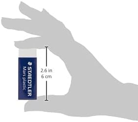 STAEDTLER Mars Plastic Vinyl Erasers, 4 Pack, White, Latex-Free