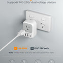 2 Pack Australia Travel Plug Adapter, TESSAN Canada to Australia Plug