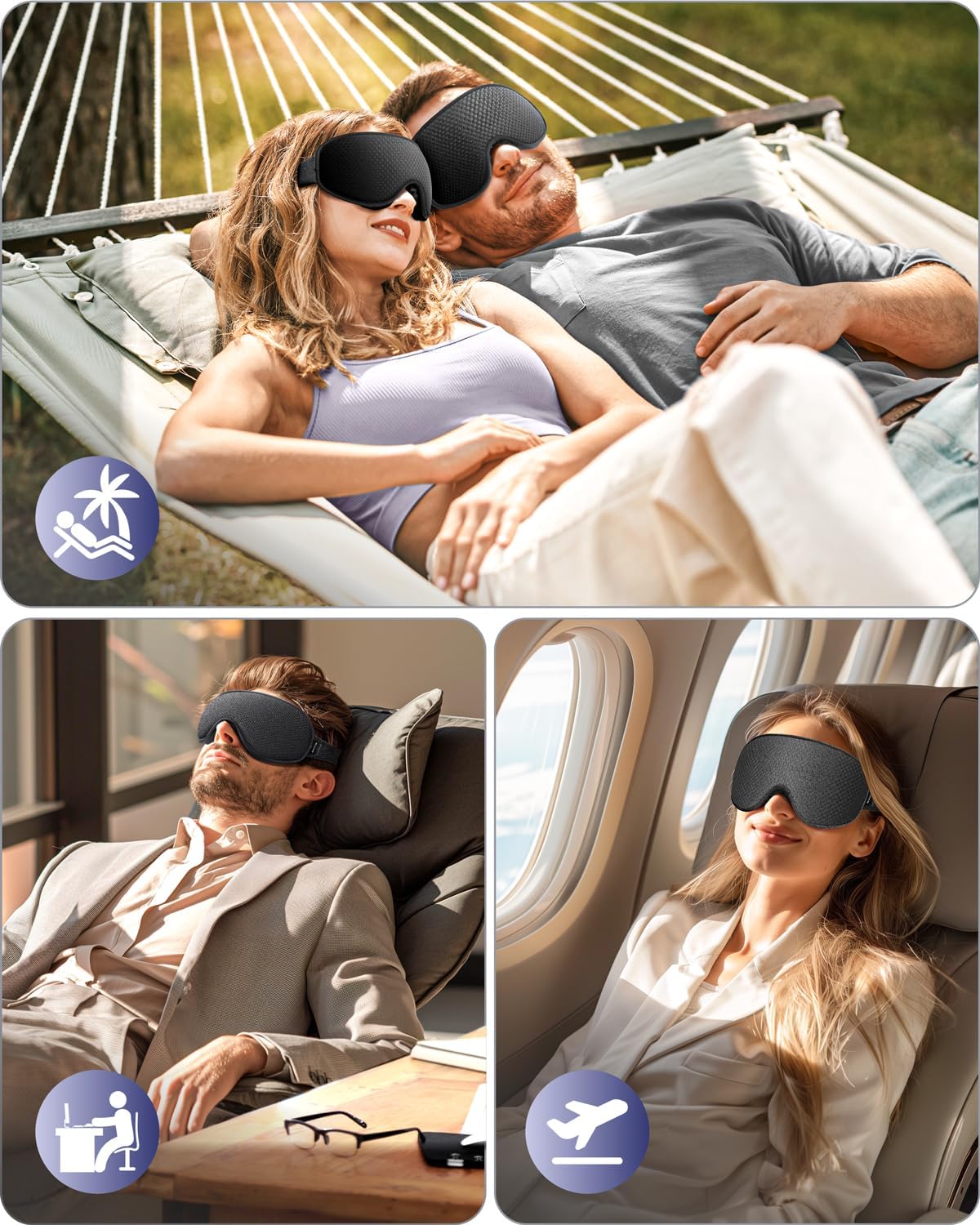 3D Blackout Eye Mask for Sleeping