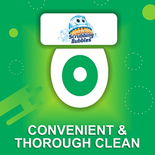 Scrubbing Bubbles Toilet Bowl Cleaner, Fresh Brush Toilet Bowl Cleaning Flushable Refills, Citrus Scent, 28 Refills Total