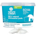 Nature Clean Automatic Dishwasher Pacs, Fragrance-Free, 60 Count