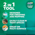 Swiffer Sweep + Mop, Broom & Mop Alternative, Dry & Wet Floor Cleaner for Dirt, Dust, Hair, All Purpose Cleaning Tool for Home, Bathroom, Kitchen, Set Includes 1 Sweeper, 14 Dry Pads, 5 Wet Pads Fresh
