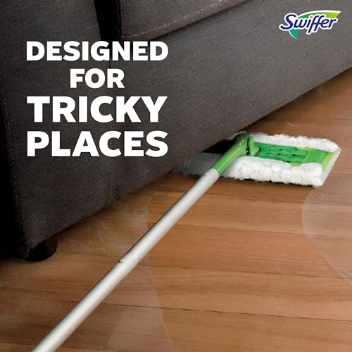 Swiffer Sweep + Mop, Broom & Mop Alternative, Dry & Wet Floor Cleaner for Dirt, Dust, Hair, All Purpose Cleaning Tool for Home, Bathroom, Kitchen, Set Includes 1 Sweeper, 14 Dry Pads, 5 Wet Pads Fresh