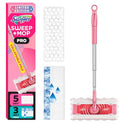 Swiffer Sweep and Mop Pro, 2-in-1 Floor Mopping , Multi-Surface Kit for Floor Cleaning, 5 Heavy Duty Dry Sweeping Cloths, 3 Heavy Duty Wet Mopping Cloths, Includes 1 Sweeper Device
