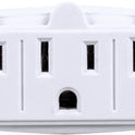 Globe Electric 69702 3-Outlet Multi-Tap Wall Tap, White Finish