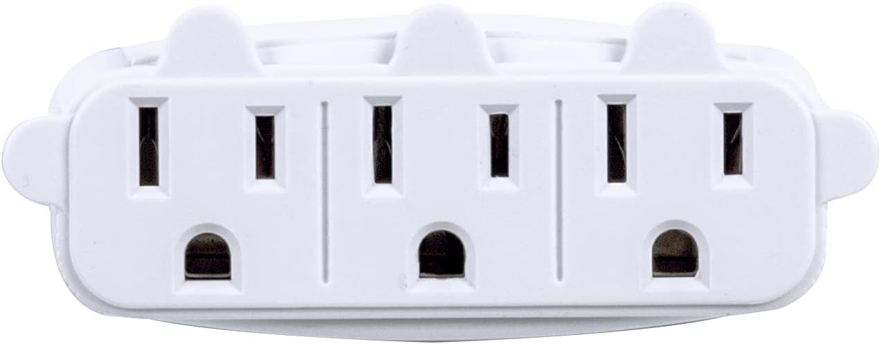 Globe Electric 69702 3-Outlet Multi-Tap Wall Tap, White Finish