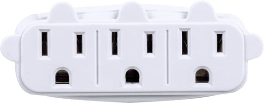 Globe Electric 69702 3-Outlet Multi-Tap Wall Tap, White Finish