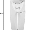 Starfrit Little Beaver Can Opener, Safe, Holds Lid and Leaves No Sharp Edges on Lid, Comfort Grip, 3-Year Warranty, White