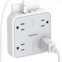 Wall Outlet Extender, TESSAN 4 Multi Plug Outlet Splitter with 1 USB C and 2 USB A Charging Ports, Multiple Plug Extension Block with Surge Protector for Home, Kitchen, Office, Dorm, Gray