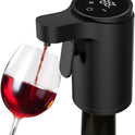 Electric Wine Dispenser & Aerator with Touch Pouring, 5-in-1 Smart Liquor Dispenser for Wine and Whiskey, Adjustable 1-99ml Pour, Rechargeable Battery, Universal Fit