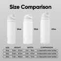 Owala FreeSip Insulated Stainless Steel Water Bottle with Straw for Sports and Travel, BPA-Free, 24-oz, Shy Marshmallow