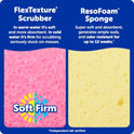 Scrub Daddy Scrub Mommy Sponges - Dish Scrubber + Non-Scratch Cleaning Sponges Kitchen, Bathroom + Multi-Surface Safe - Dual-Sided Dish Sponges for Scrubbing - Online Exclusive (3 Count)