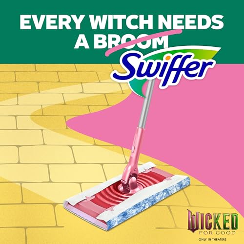 Swiffer Sweep and Mop Pro, 2-in-1 Floor Mopping , Multi-Surface Kit for Floor Cleaning, 5 Heavy Duty Dry Sweeping Cloths, 3 Heavy Duty Wet Mopping Cloths, Includes 1 Sweeper Device