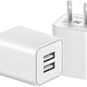 USB Charger Block, 2 Pack Dual Port USB Wall Plug 2.1A Power Adapter Charging Block for Phone 14 13 12 11 Pro Max SE XS XR X 8 7 6 Plus, Pad, Galaxy, Tablet, Android Phone