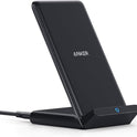 Anker 313 Wireless Charging Stand, Qi-Certified for iPhone 17/16/15/14/13, 10W Fast Charging for Galaxy S23/S22/S21 (No AC Adapter)