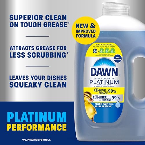 Dawn Platinum Refill Jug Dish Soap Fresh Rain, 2.01L