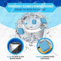 Washing Machine Cleaner for Pet Owners - ACTIVE Enzymatic Deep Clean Descaler for Cat & Dog Hair, Urine, Odor, Residue, 24 Septic-Safe Tablets for Top Load, Front Loader, HE Washer Tub - 1 Year Supply