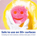 Scrub Daddy Scrub Mommy Sponges - Dish Scrubber + Non-Scratch Cleaning Sponges Kitchen, Bathroom + Multi-Surface Safe - Dual-Sided Dish Sponges for Scrubbing - Online Exclusive (3 Count)