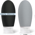 100ml Travel Bottles for Toiletries, Opret 3 Pack 3.4oz Leak Proof Silicone Bottles Refillable Travel Containers TSA Approved BPA Free for Shampoos Conditioner Cosmetic Lotion