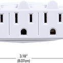 Globe Electric 69702 3-Outlet Multi-Tap Wall Tap, White Finish