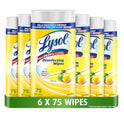 Lysol Thick Strong Disinfecting Wipes, 6 X 75 ct