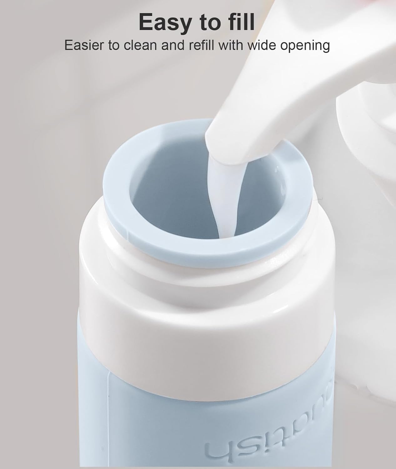 Quatish Travel Bottles for Toiletries, Original Patented Leak Proof Travel Size Toiletries, 3 oz Tsa Approved Silicone Containers, Shampoo and Conditioner Bottles, Travel Essentials, Grey