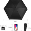 Compact Travel Umbrella with Case Sun&Rain Lightweight Small and Compact Suit for Pocket