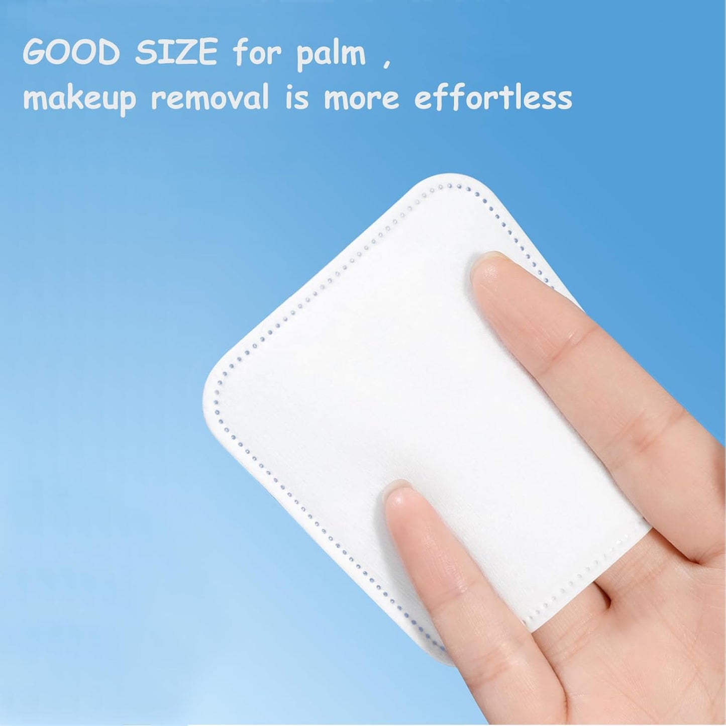 Square Cotton Pads 150 Counts Lager Size 100% Cotton Makeup Remove Pads Not to Shed or Fall Apart Face Cotton Pads Triple-Layer Design for Daily Skin Care,Lint-Free, 2.75''X2.95'' Brand: ZORLYS
