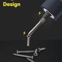 HOTO Electric Screwdriver Set, 3.6V Cordless Screwdriver Set USB-C, 3 Torque Settings, 1500mAh Battery, LED Light & 12 S2 Metal Bits for Furniture/Electrical Repairs