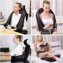 Neck Massager with Heat, Shiatsu Back Neck and Shoulder Massager, Electric Deep Tissue 4D Kneading Massage, Use at Home, Office, Car- Best Gifts for Women Men
