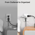 Cable Matters [UL Listed] 3-Pack 3 Outlet Wall Adapter, 3 Outlet Power Cube, Outlet Splitter in White