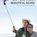 ANXRE Extendable Selfie Stick with Wireless Remote | Compact Portable for Travel, Compatible with iPhone Samsung Android Smartphones