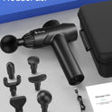 AERLANG Massage Gun,Mothers day gifts ideas Percussion Massage Gun, Muscle Handheld Deep Tissue Massager (Black)-– Six Different Adjustable Heads for Different Muscle Groups - 20 Speed Option
