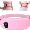 Portable Electric Heating Pad for Cramps, Upgraded Cordless Period Fast Heating Pad for Back Menstrual Belt 6 Heat 6 Vibration Modes Gifts for Women Girl Her Girlfriend Christmas Stocking Stuffer Pink