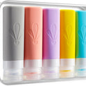 INSFIT Travel Bottles for Toiletries, TSA Approved 90ml Travel Size Toiletries, BPA Free Leak Proof Squeezable Silicone Tubes Travel Essentials for Shampoo Conditioner Lotion Soap