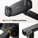 Lamicall Car Headrest Tablet Holder - [Extension Arm] Adjustable iPad Car Mount for Back Seat, Road Trip Essentials for Kids, 4.7-11" Tablet iPad Pro, Air, Mini, Galaxy, Fire, Mom Gift