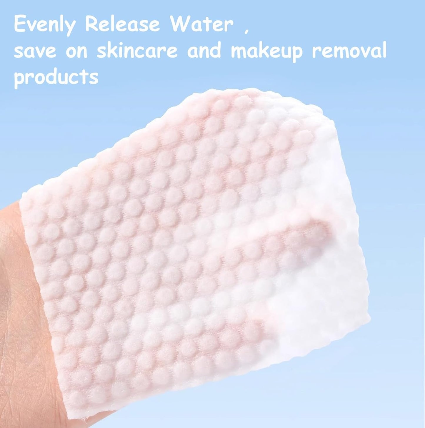 Square Cotton Pads 150 Counts Lager Size Cotton Makeup Remove Pads Not to Shed or Fall Apart Face Cotton Pads for Daily Skin Care, Lint-Free, 3.15'X3.94''